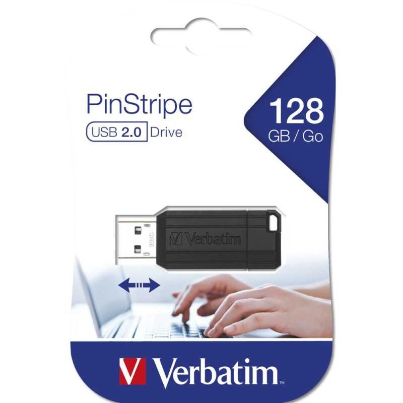 VERBATIM PINSTRIPE USB 2.0 DRIVE 128GB