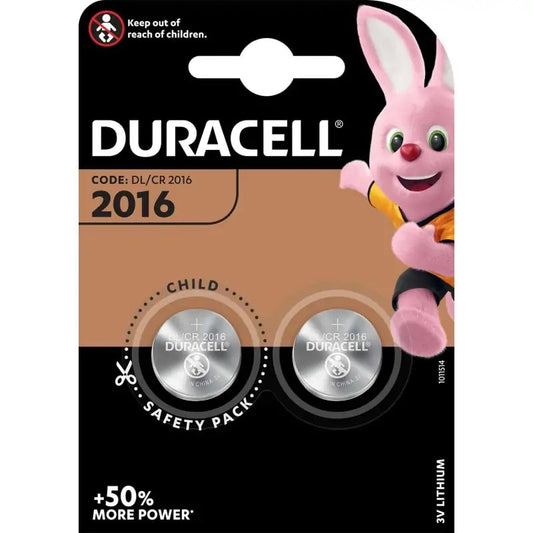 DURACELL LITHIUM CODE: 2016 DL/CR 2016 3V 2PZ