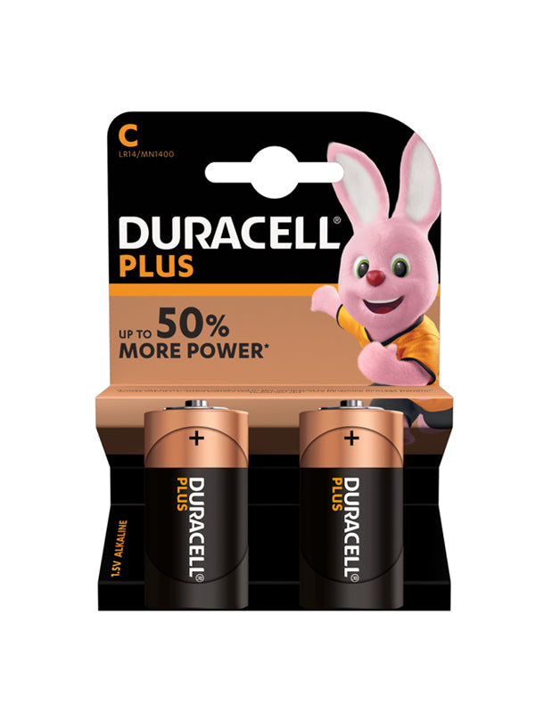 DURACELL PLUS 1/2 TORCIA C LR14/MN1400 1,5V ALKALINE 2PZ