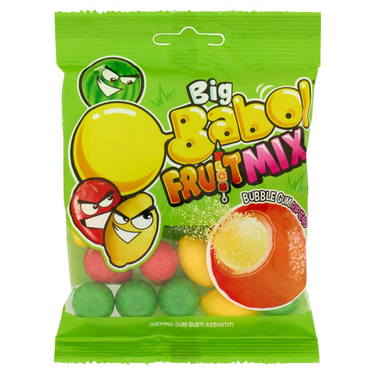 BIG BABOL FRUIT MIX BUBBLE GUM RIPIENO 80G
