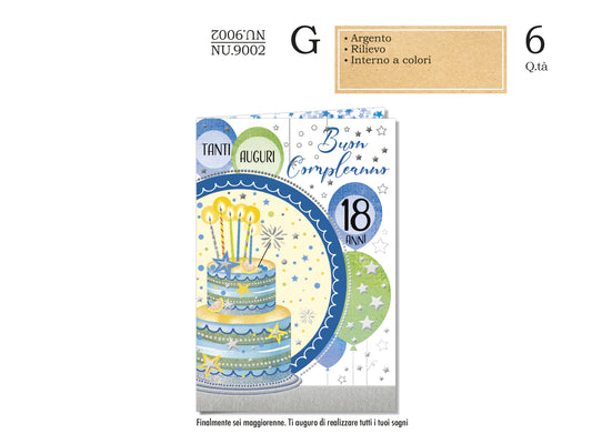 CROMO NB BIGLIETTO 18 LUI NU.9002