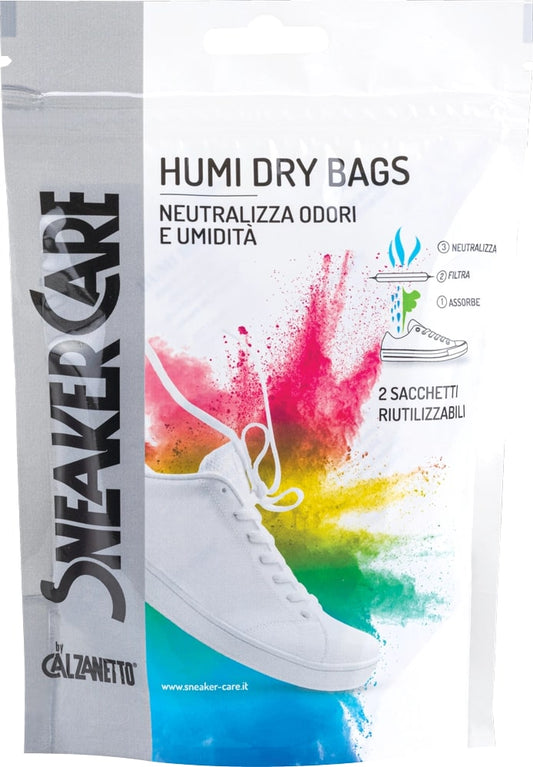 EBANO CALZANETTO SNEAKER CARE HUMY DRY BAGS NEUTRALIZZA ODORI E UMIDITA' 2 SACCHETTI RIUTILIZZABILI 2X60G