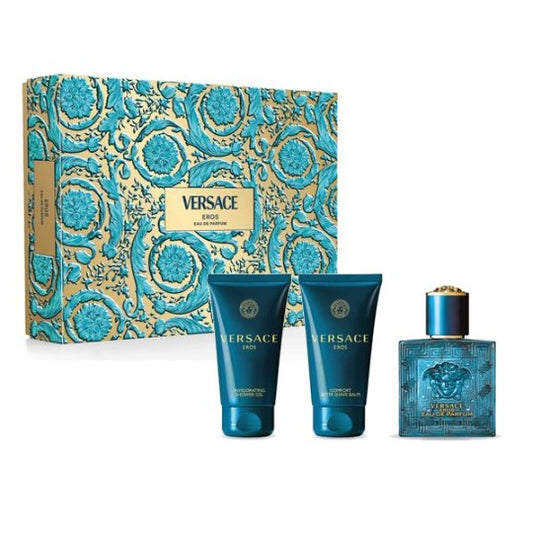 VERSACE EROS CONFEZIONE EDP 50ML + SHOWER GEL 50ML + AFTER SHAVE BALM 50ML