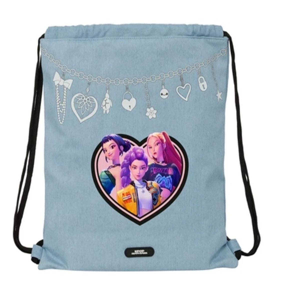 SAFTA KPOP DEMON HUNTERS SACCA DELUXE DENIM CM.34X26X1 REF.642651196
