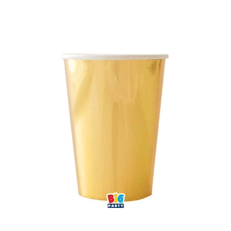 BIG PARTY 6 BICCHIERI CC.250 WAVY ORO METAL