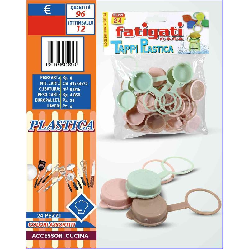 FATIGATI CASA TAPPI PLASTICA 24PZ