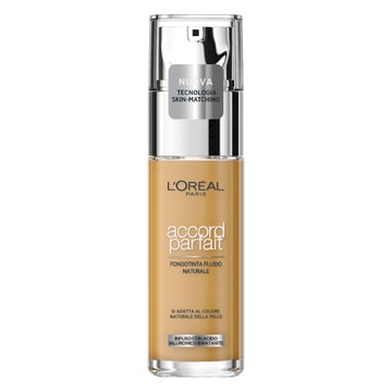 L'OREAL ACCORD PARFAIT FONDOTINTA FLUIDO 4.D/4.W NATURAL DORE'