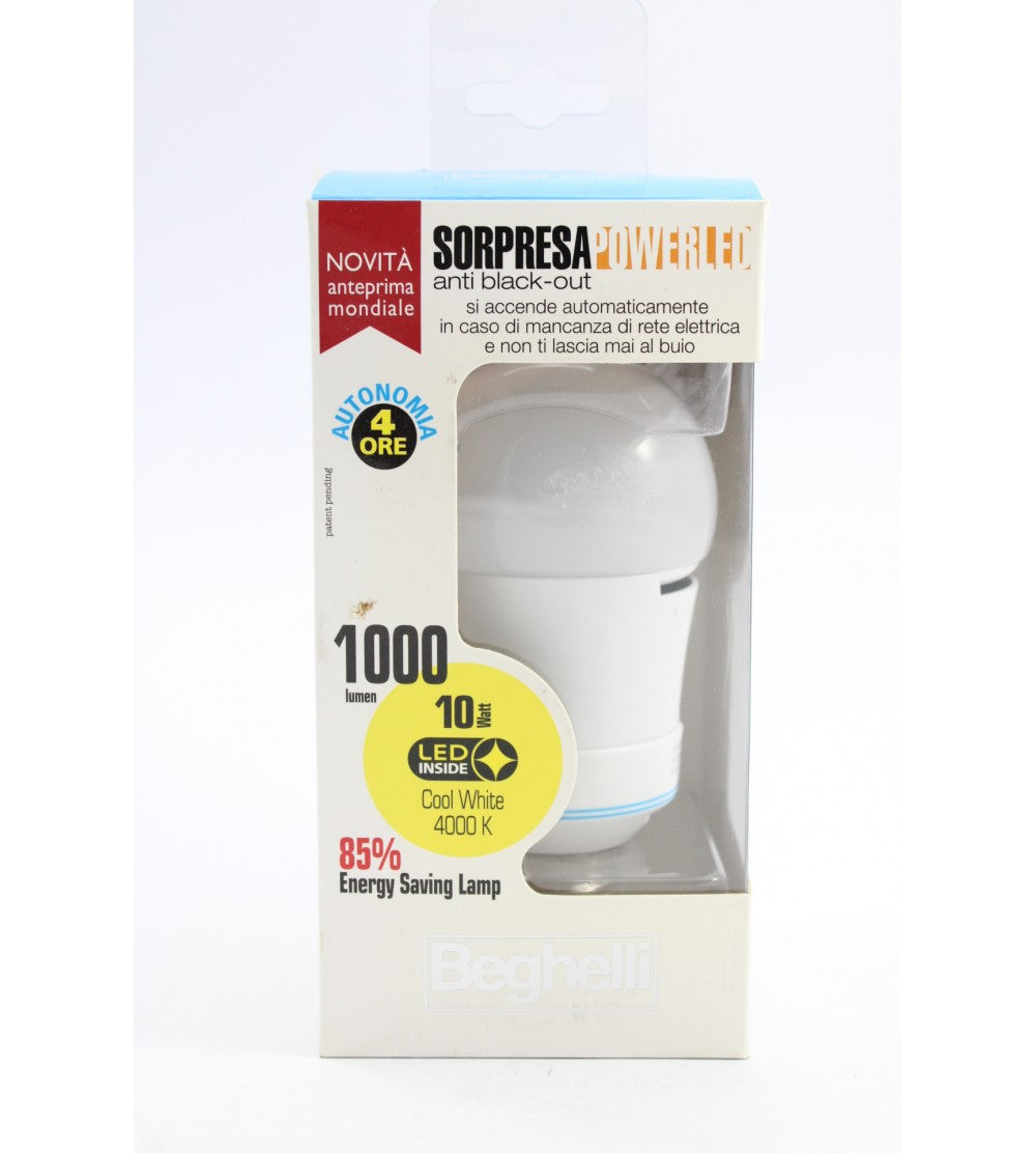 BEGHELLI ANTI BLACK-OUT E27 LUCE FREDDA