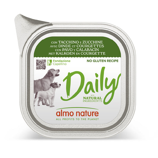 ALMO NATURE DAILY CANE 300G TACCHINO E ZUCCHINE