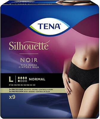 TENA SILHOUETTE NOIR NORMAL L X9