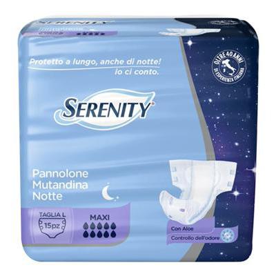 SERENITY PANNOLONE MUTANDINA NOTTE MAXI L 15PZ