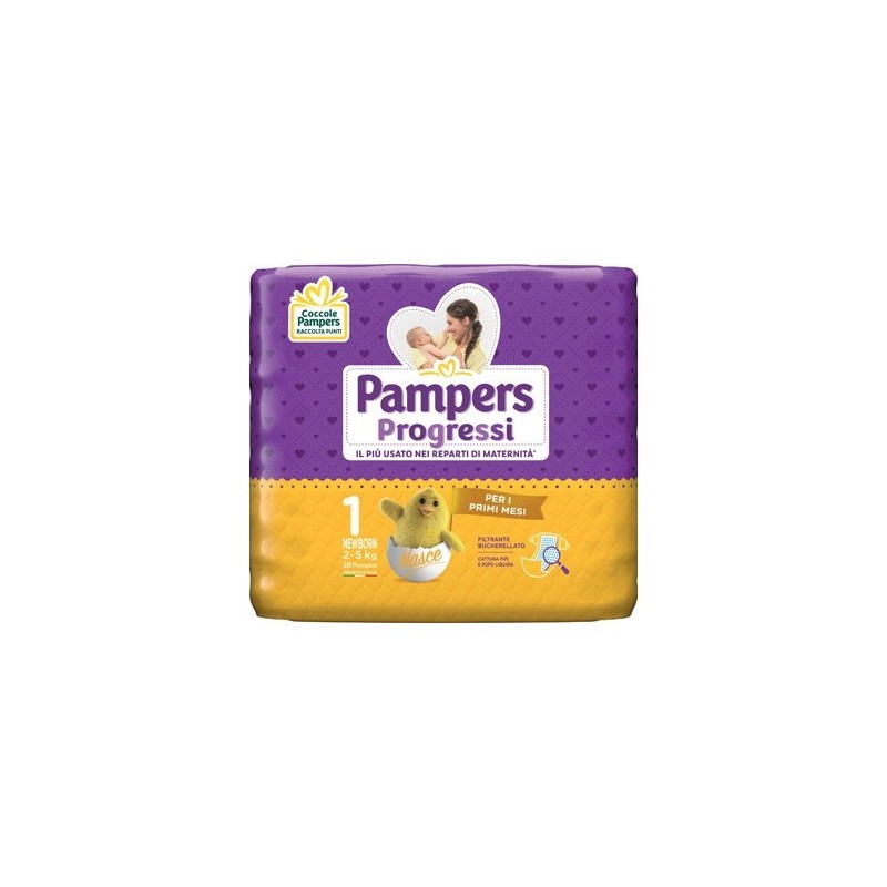 PAMPERS PROGRESSI 1 NEWBORN X28
