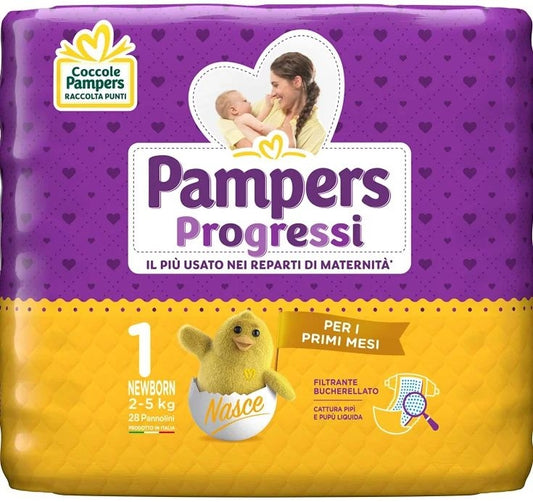 PAMPERS PROGRESSI 1 NEWBORN X28 2-5KG