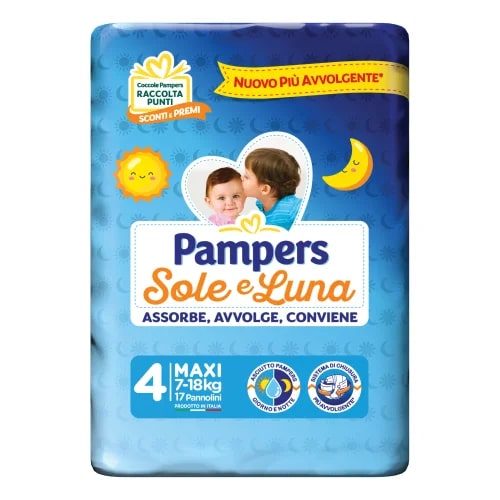 PAMPERS SOLE E LUNA 4 MAXI X17