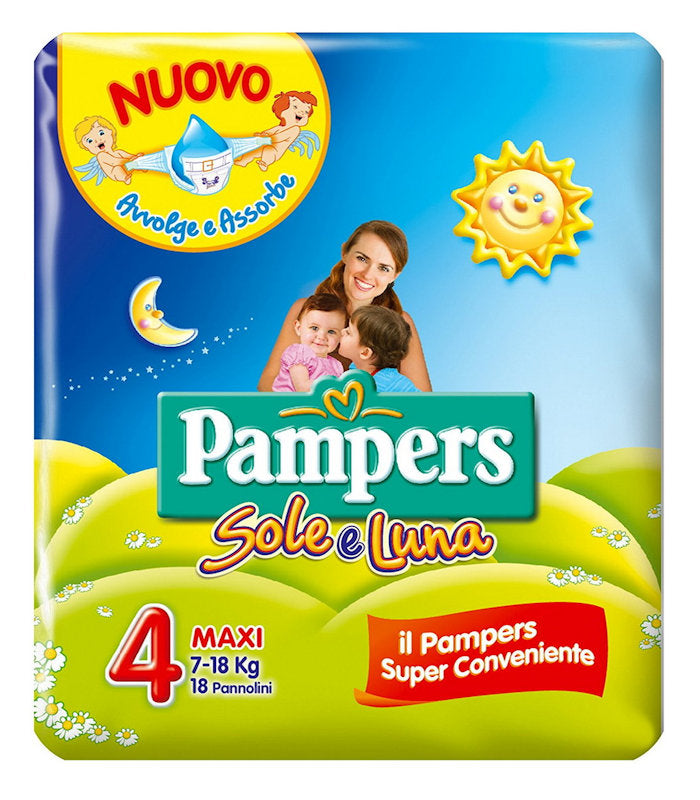 PAMPERS SOLE E LUNA 4 MAXI X17-X18