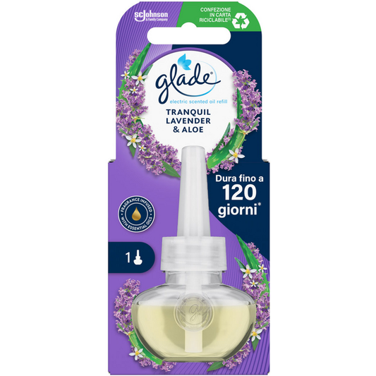 GLADE ELECTRIC RICARICA 20ML 120GG TRANQUIL LAVENDER & ALOE