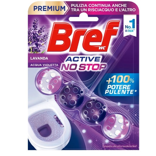 BREF WC TAVOLETTE ACTIVE NO STOP 50G LAVANDA ACQUA VIOLETTA