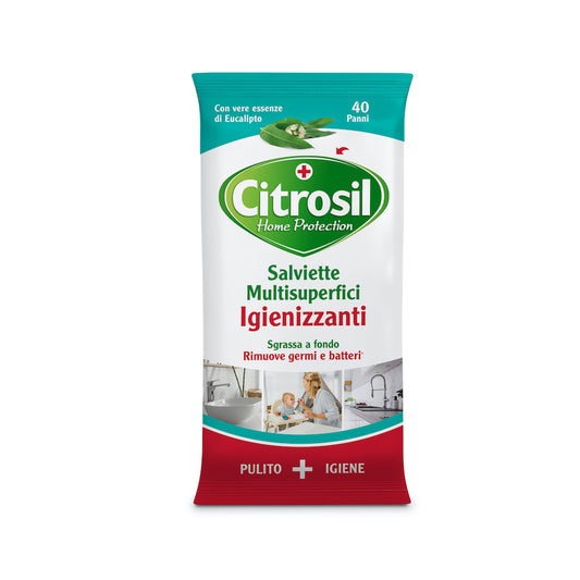 CITROSIL SALVIETTE MULTISUPERFICI IGIENIZZANTI 40PZ EUCALIPTO