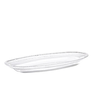 VASSOIO OVALE TRASPARENTE CM.28,5X14