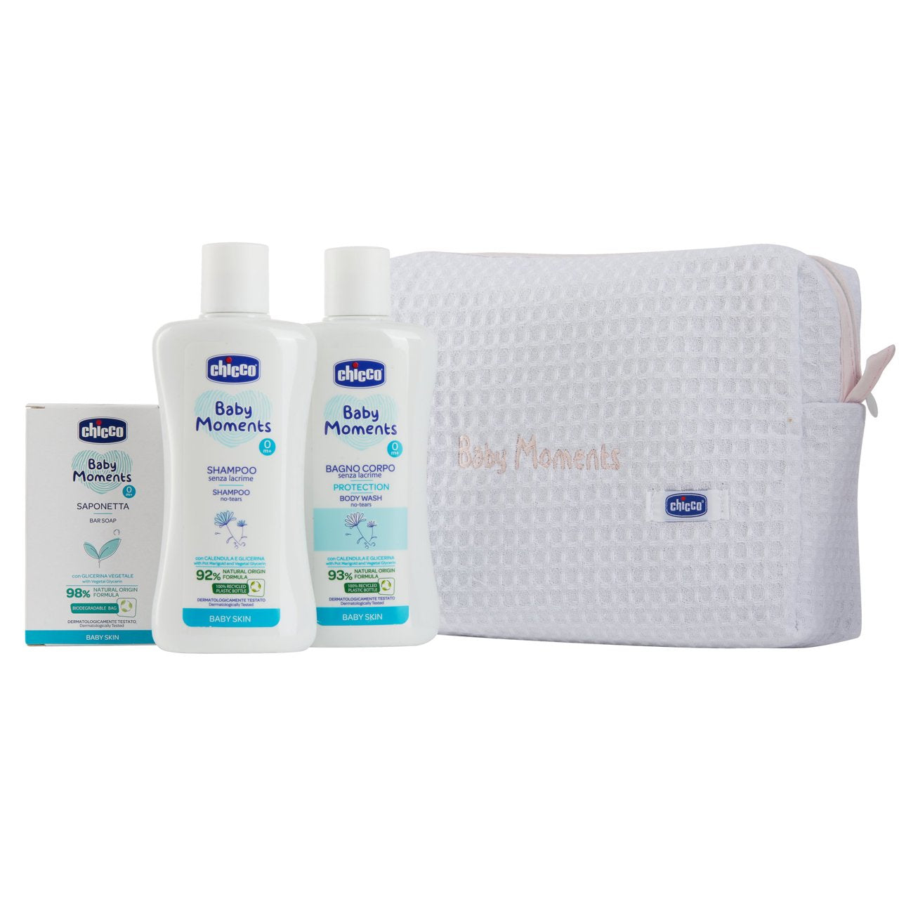 CHICCO BABY MOMENTS 0M+ BEAUTY SET ROSA
