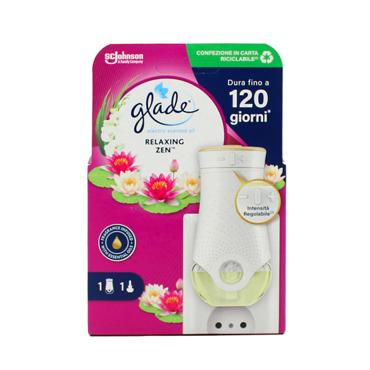 GLADE ELECTRIC SCENTED OIL KIT BASE+RICARICA RELAXING ZEN