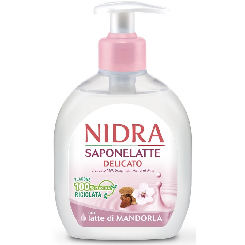 NIDRA SAPONELATTE 300ML DELICATO CON LATTE DI MANDORLA