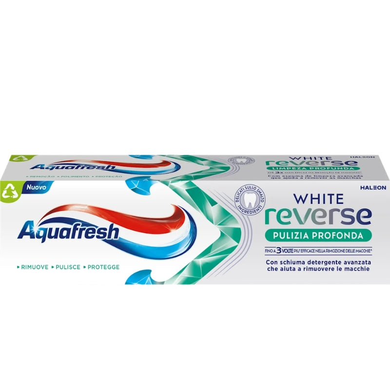 AQUAFRESH DENTIFRICIO 75ML WHITE REVERSE PULIZIA PROFONDA