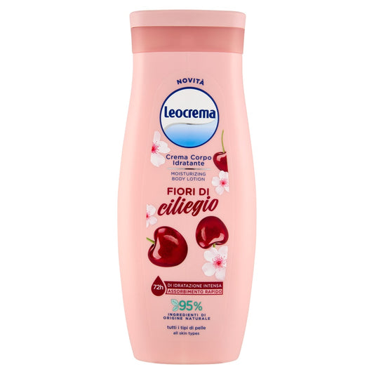 LEOCREMA CREMA CORPO IDRATANTE 72H 250ML FIORI DI CILIEGIO