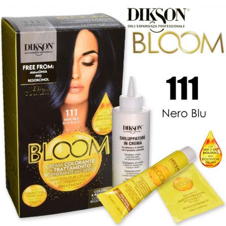 DIKSON BLOOM CREMA COLORANTE SENZA AMMONIACA 111 NERO BLU