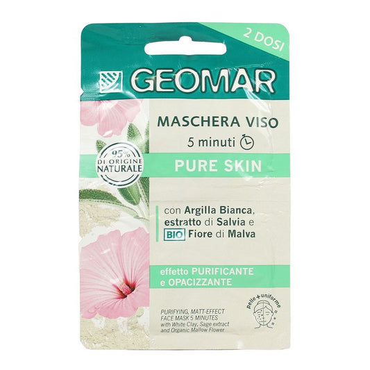 GEOMAR VISO MASCHERA VISO 5 MINUTI PURE SKIN 2 DOSI 15ML