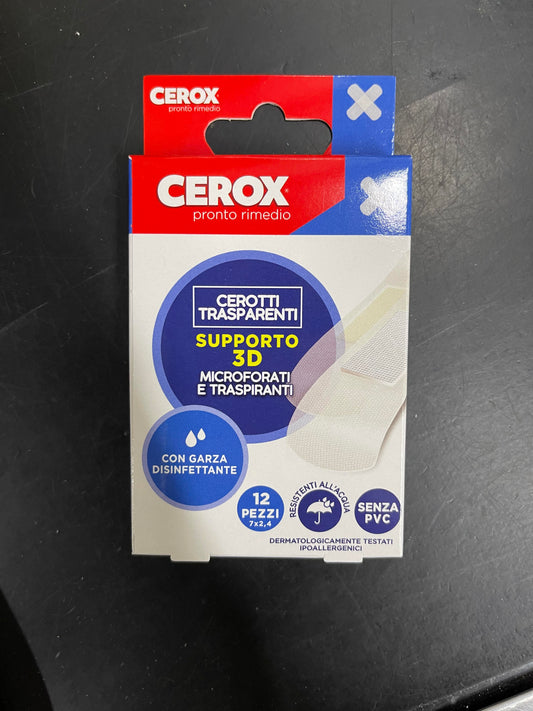 CEROX 12 CEROTTI TRASPARENTI SUPPORTO 3D 7X2,4