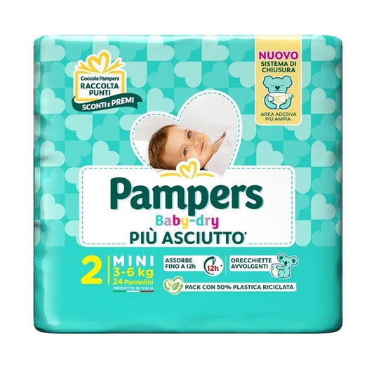 PAMPERS BABY DRY 2 MINI X24