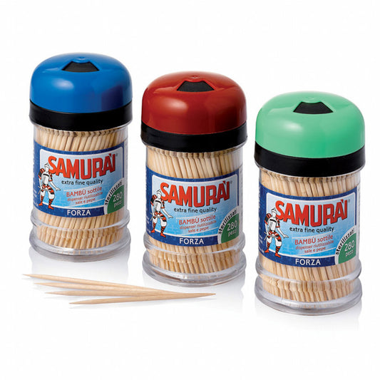 SAMURAI FORZA STUZZICADENTI BAMBU' DISPENSER SALE/PEPE 280PZ