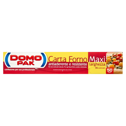 DOMOPAK CARTA FORNO ANTIADERENTE E RESISTENTE MAXI LARGHEZZA CM.36H 50M