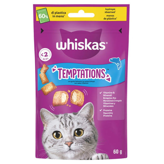 WHISKAS TEMPTATIONS BUSTA 60G SALMONE