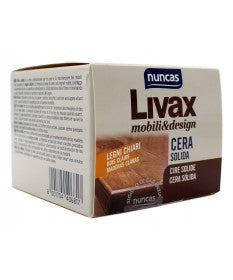 NUNCAS LIVAX MOBILI&DESIGN CERA SOLIDA LEGNI CHIARI 120ML