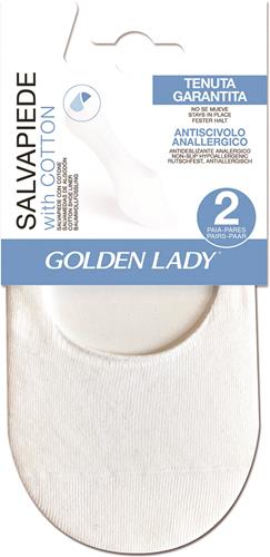 GOLDEN LADY SALVAPIEDE COTTON 2 PAIA M/L 39/42 BIANCO