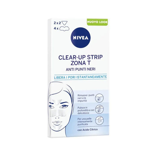 NIVEA VISAGE CLEAR-UP STRIP ZONA T ANTI PUNTI NERI 6PZ