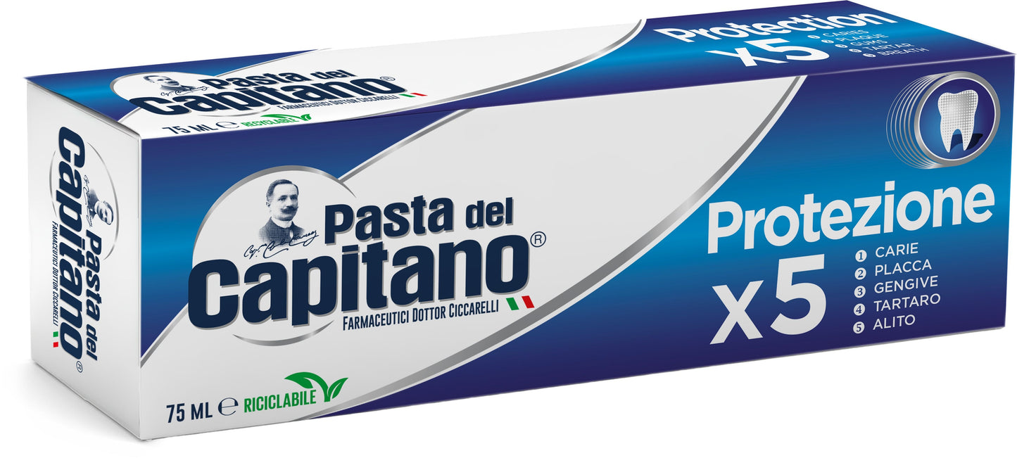 PASTA DEL CAPITANO DENTIFRICIO 75ML PROTEZIONE 5X