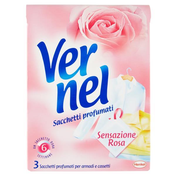 VERNEL SACCHETTI PROFUMATI 3PZ ROSA SELVATICA