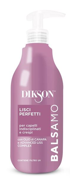 DIKSON BALSAMO 500ML LISCI PERFETTI PER CAPELLI INDISCIPLINATI E CRESPI OLIO DI CANAPA E ADVANCED LISS COMPLEX