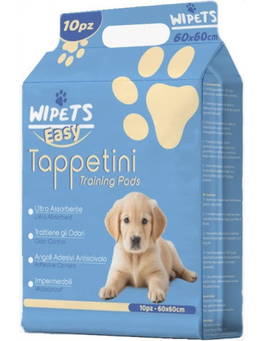 WIPETS EASY TAPPETINI ASSORBENTI PER ANIMALI 60X60 10PZ