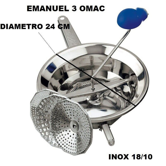 OMAC EMANUEL N3 IL PASSATUTTO INOX 24CM