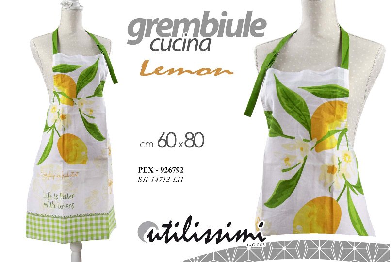 GICOS GREMBIULE CUCINA LEMON CM.60X80