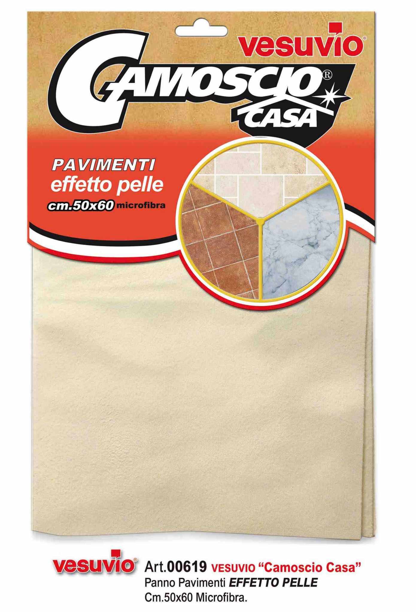 VESUVIO CAMOSCIO CASA PAVIMENTI EFFETTO PELLE CM.50X60 MICROFIBRA ART.00619