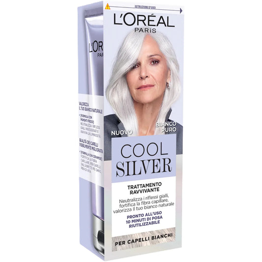 L'OREAL COOL SILVER TRATTAMENTO RAVVIVANTE PER CAPELLI BIANCHI 14ML 01 BIANCO PURO