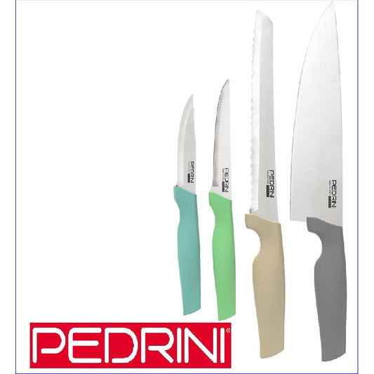 PEDRINI ACTIVE SET 4PZ COLTELLI MANICO ACTIVE DOUBLE BLISTER ART.03GD324
