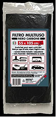 SARATOGA FILTRO MULTIUSO NERO CARBONE CM.55X105