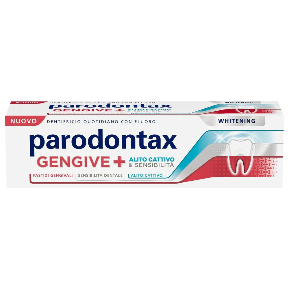 PARODONTAX DENTIFRICIO 75ML GENGIVE + ALITO CATTIVO & SENSIBILITA' WHITENING