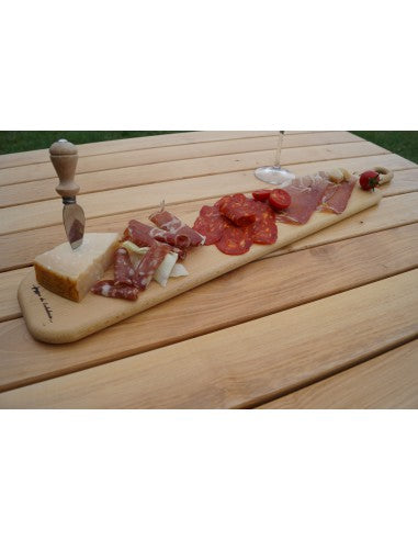 BESIDIAE TAGLIERE PORTA BRUSCHETTE IN LEGNO DI FAGGIO 50X13